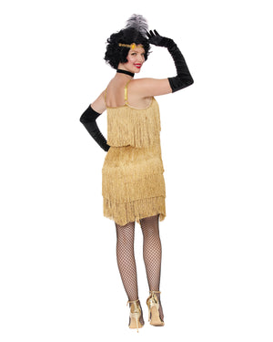 Good Time Gal Gold Flapper Costume