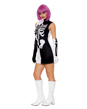 Parti Skeleton costume side