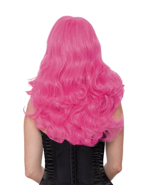 Hot Pink Wavy Wig