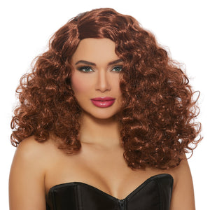 Full Curly Auburn Wig