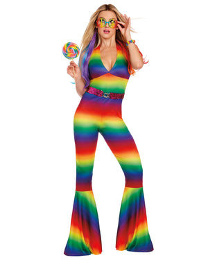 Women's Rainbow Women's Costume Dreamgirl Costume 
